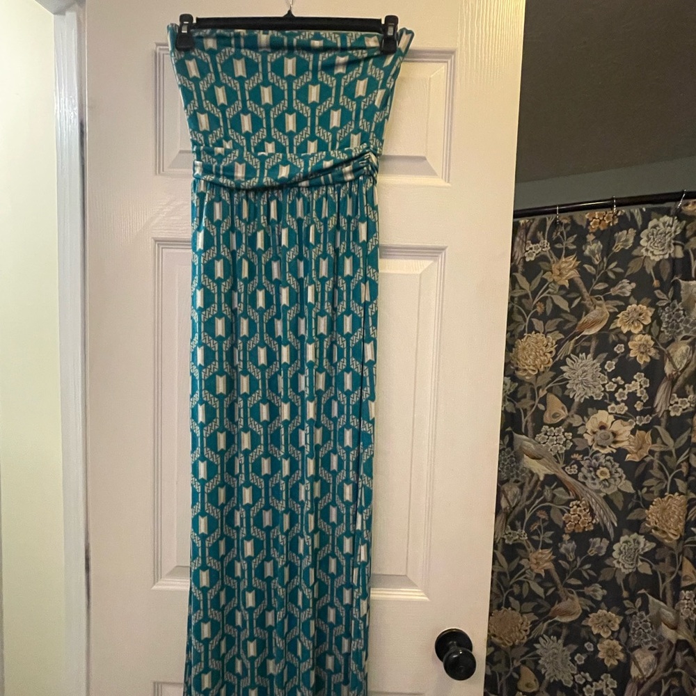 Strapless Summer Maxi Dress